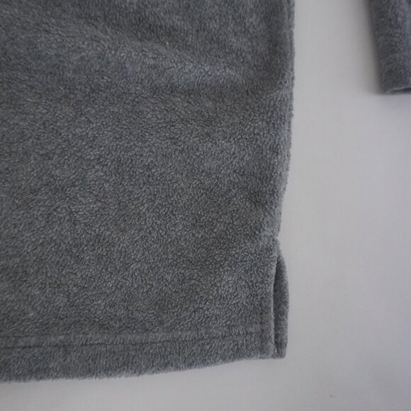 Vintage Truly Casual Gray Button Up Fleece Outdoor Thick Long Sleeve Shirt M - Picture 6 of 11